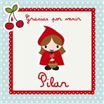 Stickers cuad. Caperucita Roja 16u Pers